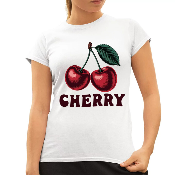 Cherry - třešeň  - dámské tričko s potiskem