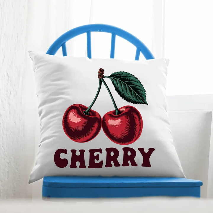 Cherry - třešeň - polštář s potiskem