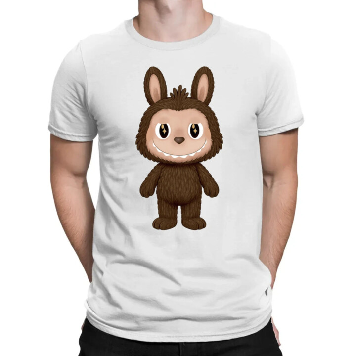 Plyšový Maskot Bubu - pánské tričko s potiskem pro fanoušky Labubu