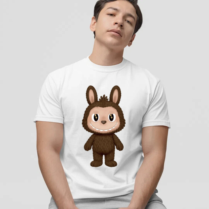 Plyšový Maskot Bubu - pánské tričko s potiskem pro fanoušky Labubu