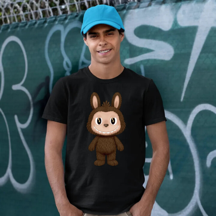 Plyšový Maskot Bubu - pánské tričko s potiskem pro fanoušky Labubu