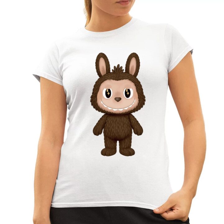 Plyšový Maskot Bubu  - dámské tričko s potiskem pro fanoušky Labubu