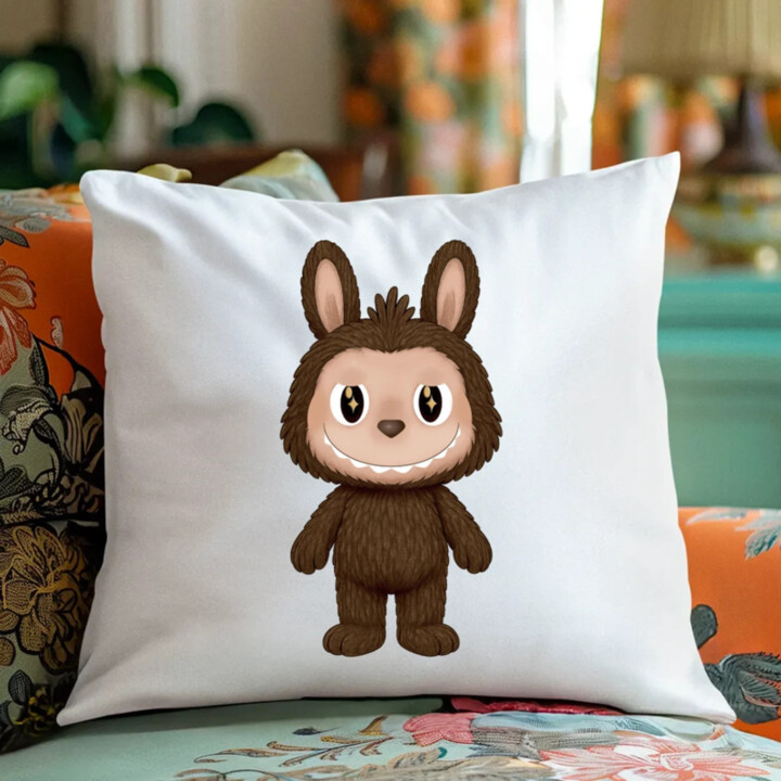Plyšový Maskot Bubu - polštář s potiskem pro fanoušky Labubu