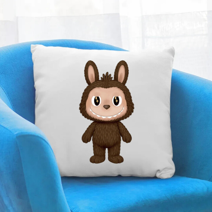 Plyšový Maskot Bubu - polštář s potiskem pro fanoušky Labubu