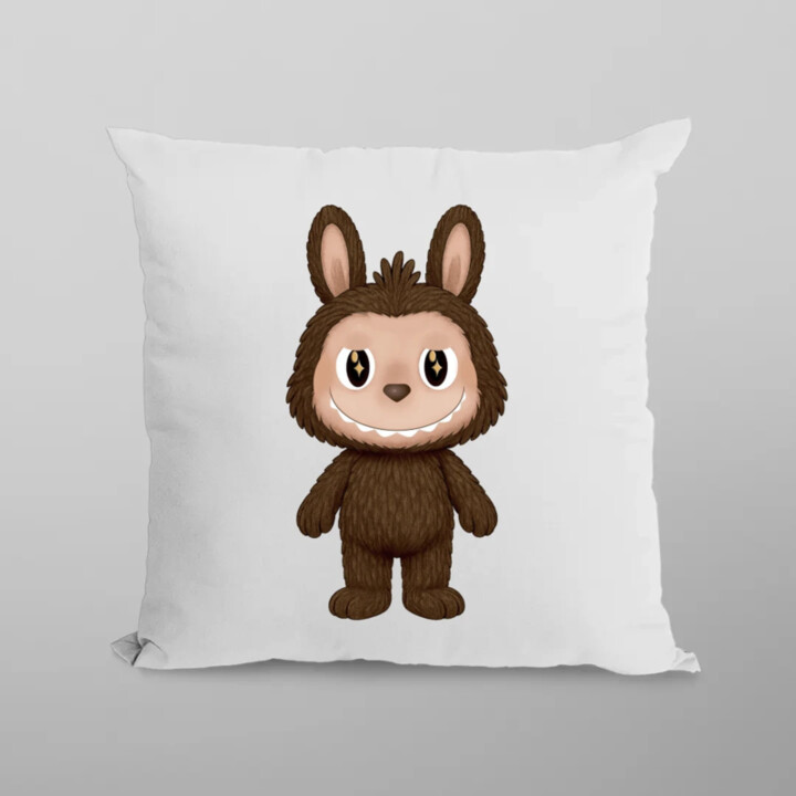 Plyšový Maskot Bubu - polštář s potiskem pro fanoušky Labubu