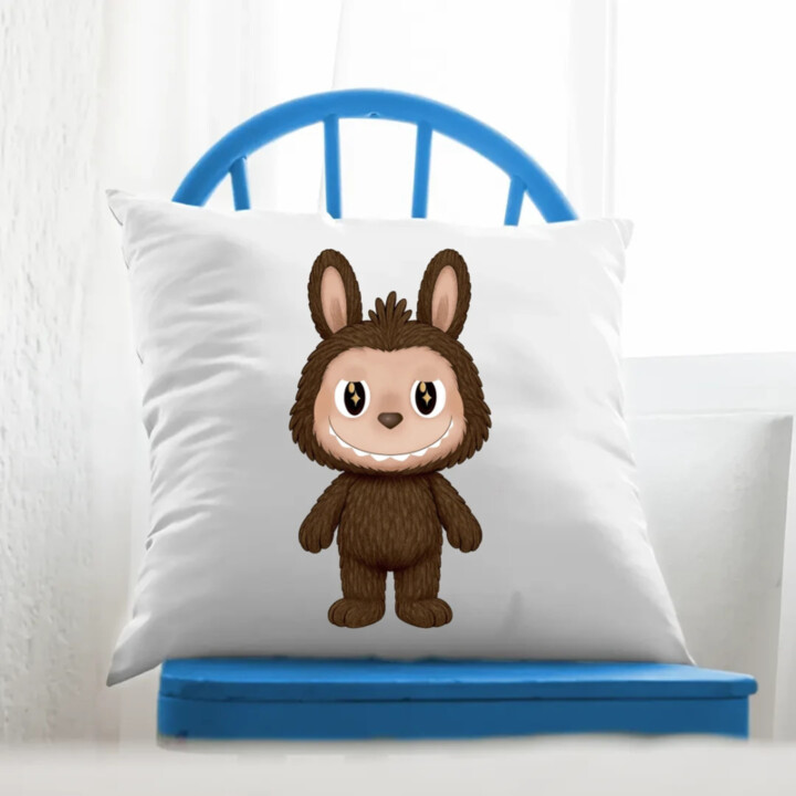 Plyšový Maskot Bubu - polštář s potiskem pro fanoušky Labubu