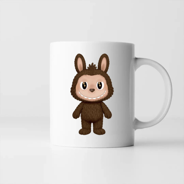 Plyšový Maskot Bubu - hrnek s potiskem pro fanoušky Labubu