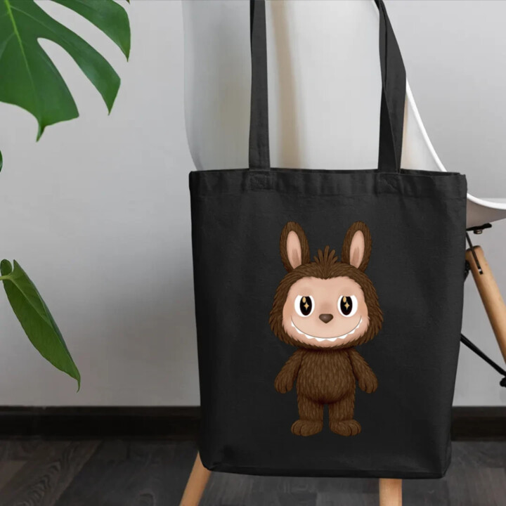 Plyšový Maskot Bubu - taška s potiskem pro fanoušky Labubu