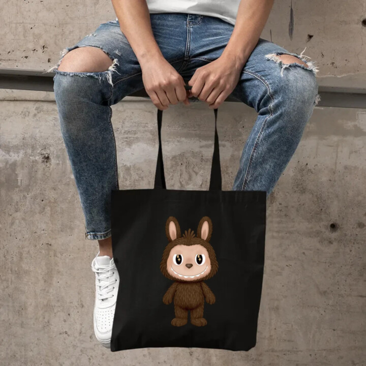 Plyšový Maskot Bubu - taška s potiskem pro fanoušky Labubu