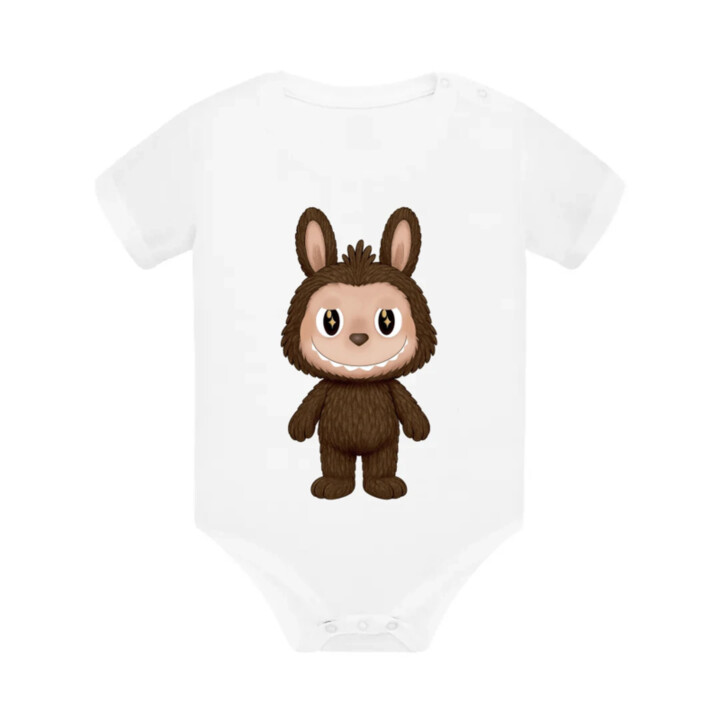Plyšový Maskot Bubu - dětské body s potiskem pro fanoušky Labubu