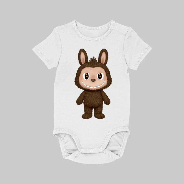 Plyšový Maskot Bubu - dětské body s potiskem pro fanoušky Labubu
