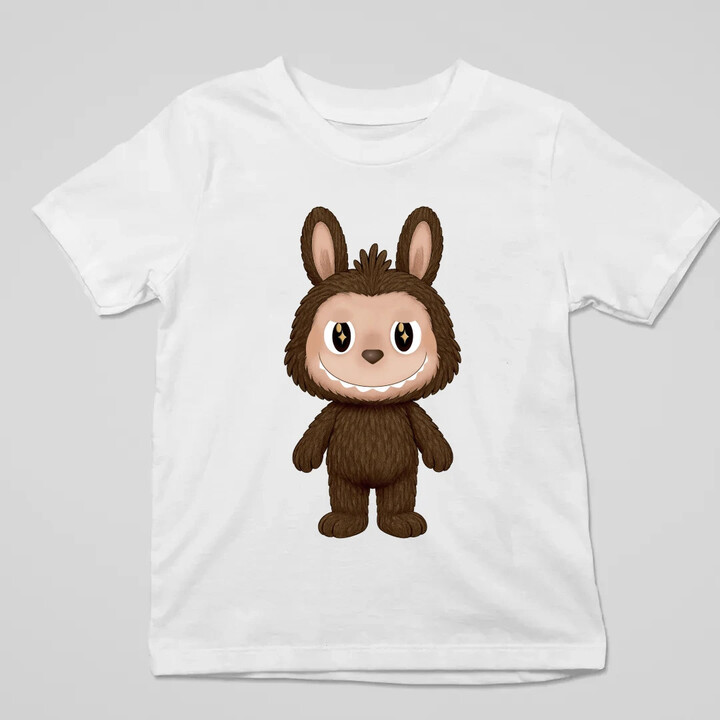 Plyšový Maskot Bubu - dětské tričko s potiskem pro fanoušky Labubu