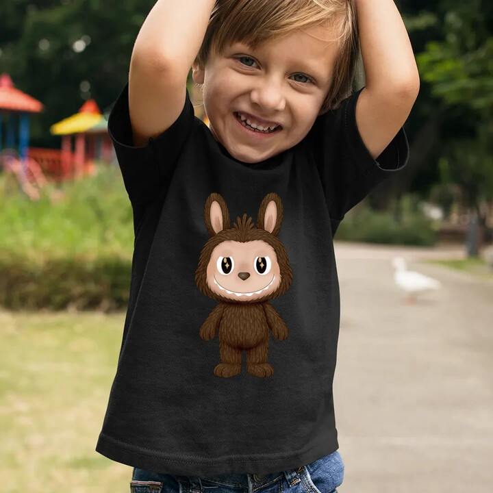 Plyšový Maskot Bubu - dětské tričko s potiskem pro fanoušky Labubu