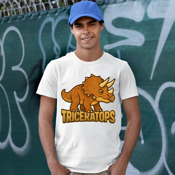 Triceratops Dinosauři - pánské tričko s potiskem