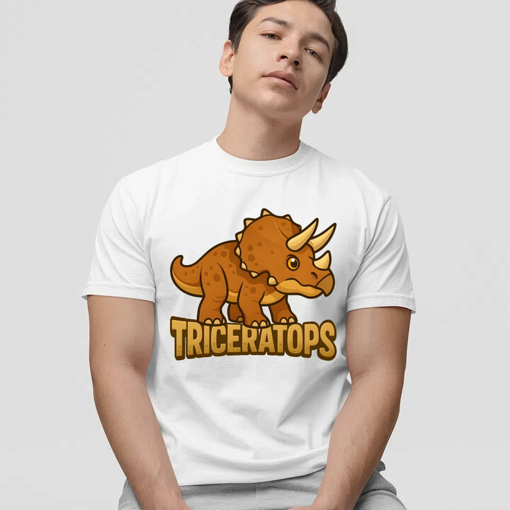 Triceratops Dinosauři - pánské tričko s potiskem