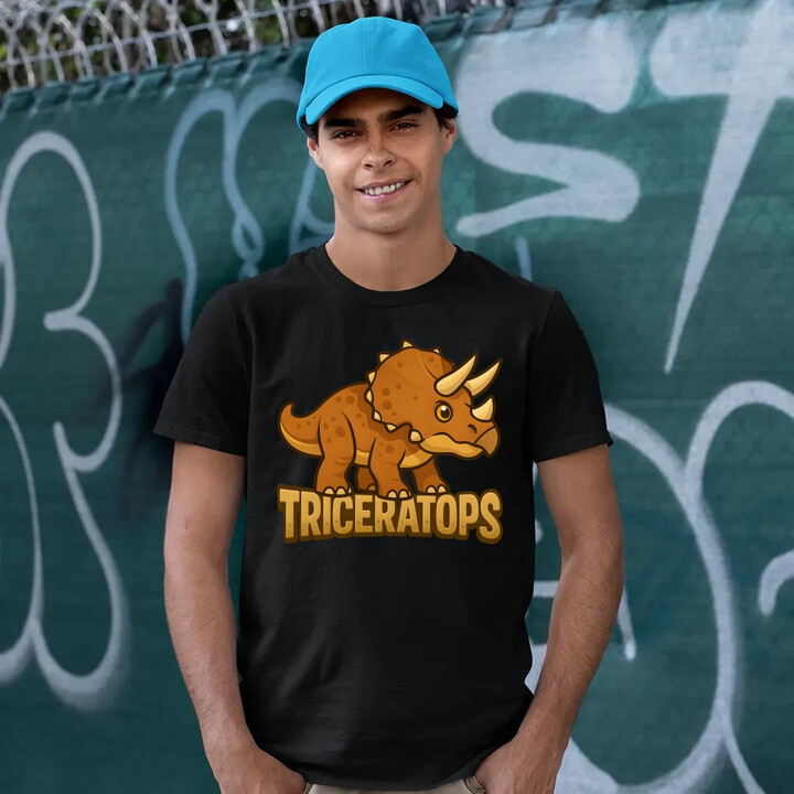 Triceratops Dinosauři - pánské tričko s potiskem