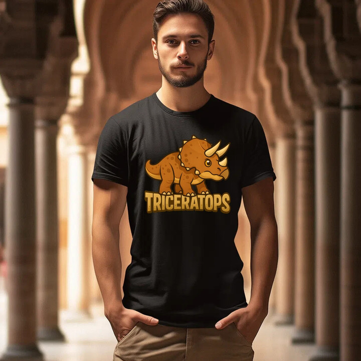 Triceratops Dinosauři - pánské tričko s potiskem