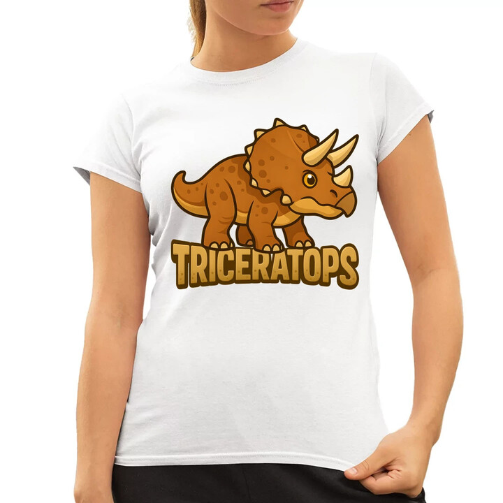 Triceratops Dinosauři  - dámské tričko s potiskem
