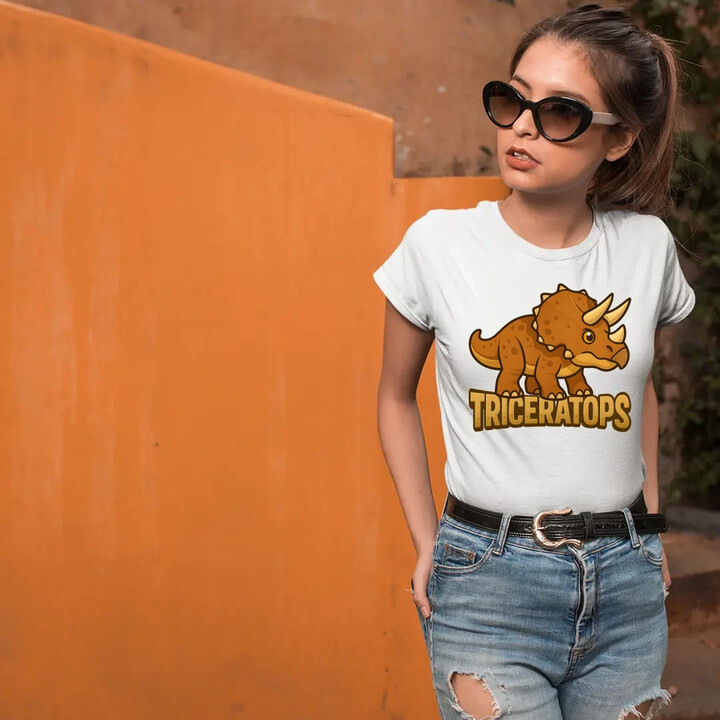 Triceratops Dinosauři  - dámské tričko s potiskem