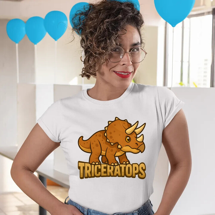 Triceratops Dinosauři  - dámské tričko s potiskem
