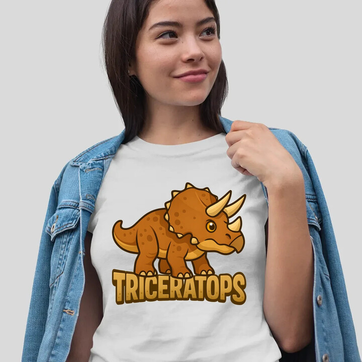 Triceratops Dinosauři  - dámské tričko s potiskem