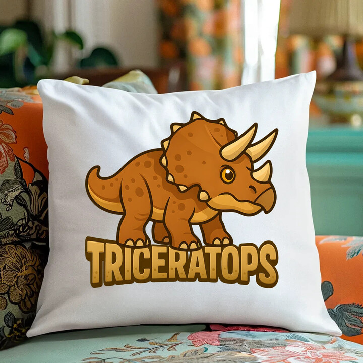 Triceratops Dinosauři - polštář s potiskem