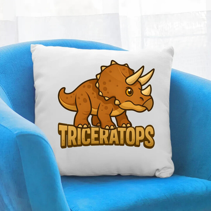 Triceratops Dinosauři - polštář s potiskem