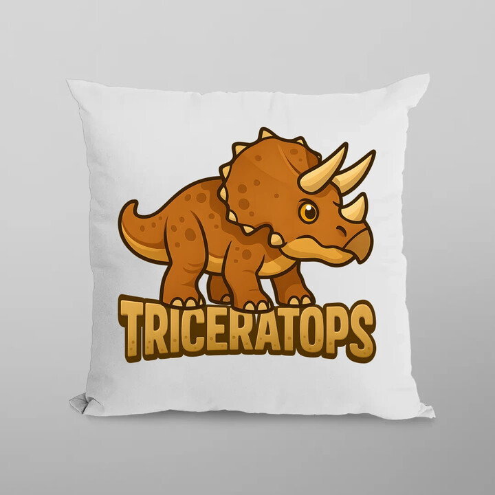 Triceratops Dinosauři - polštář s potiskem