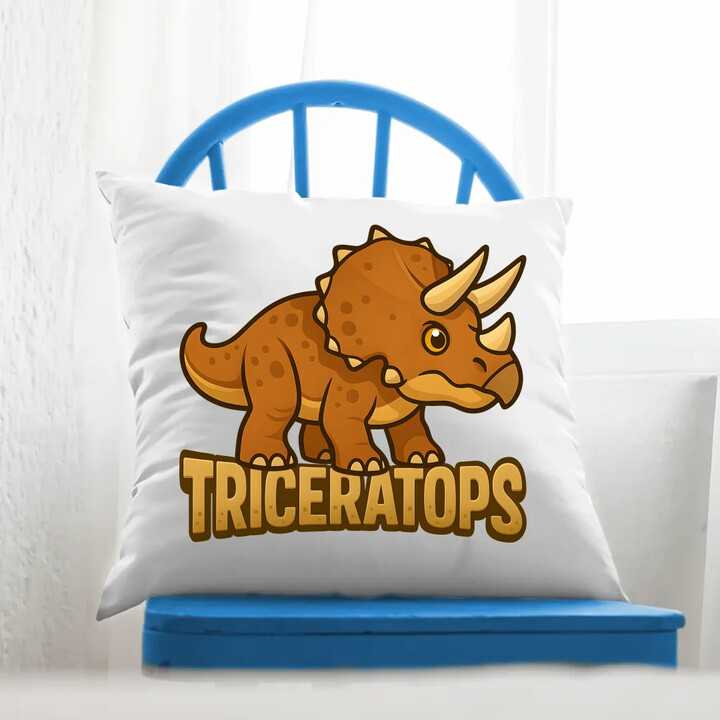 Triceratops Dinosauři - polštář s potiskem