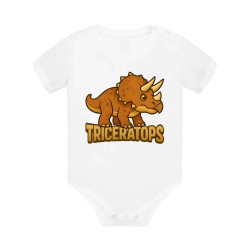 Triceratops Dinosauři - dětské body s potiskem