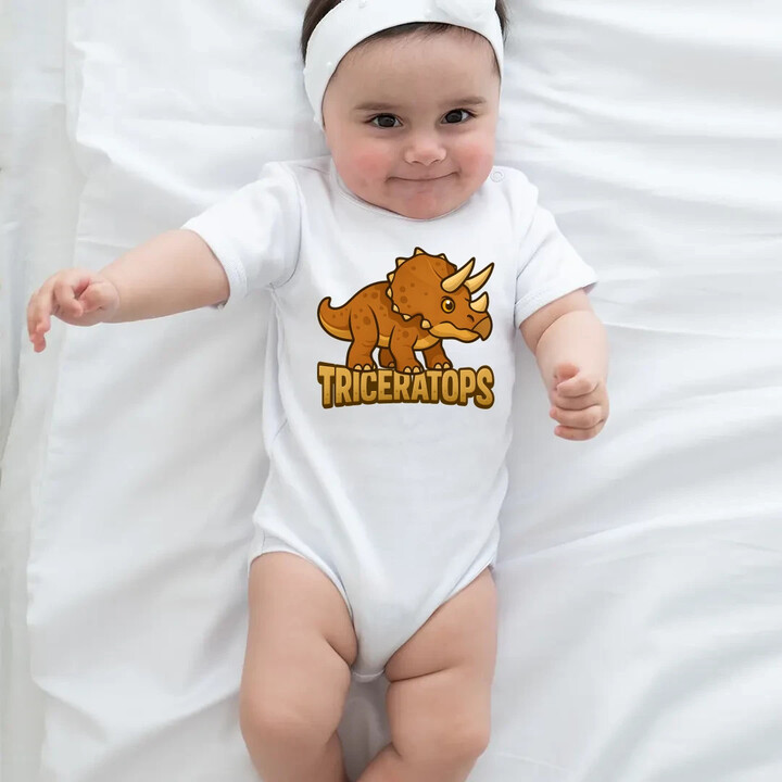 Triceratops Dinosauři - dětské body s potiskem