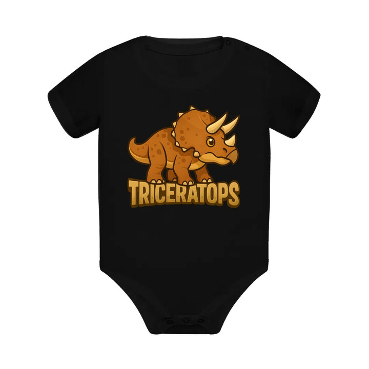 Triceratops Dinosauři - dětské body s potiskem