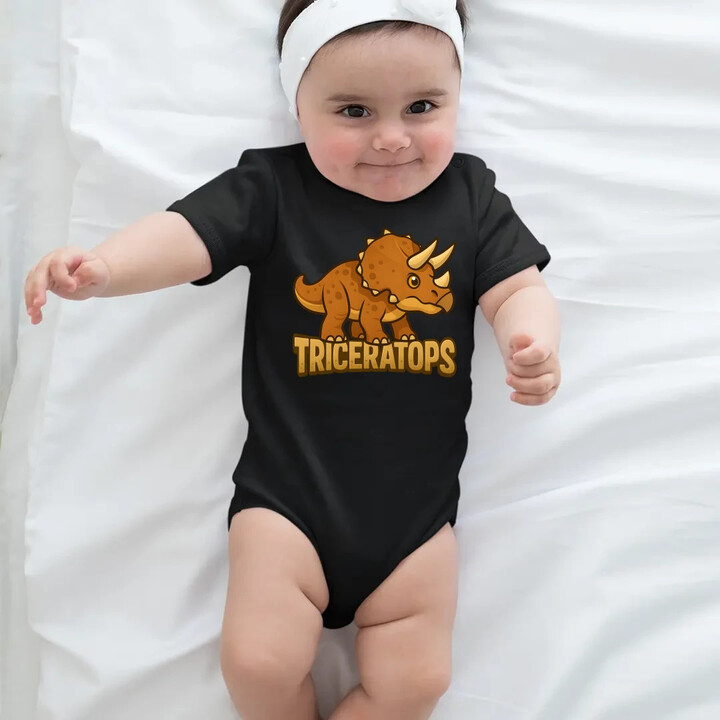 Triceratops Dinosauři - dětské body s potiskem