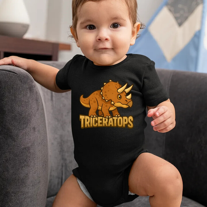 Triceratops Dinosauři - dětské body s potiskem