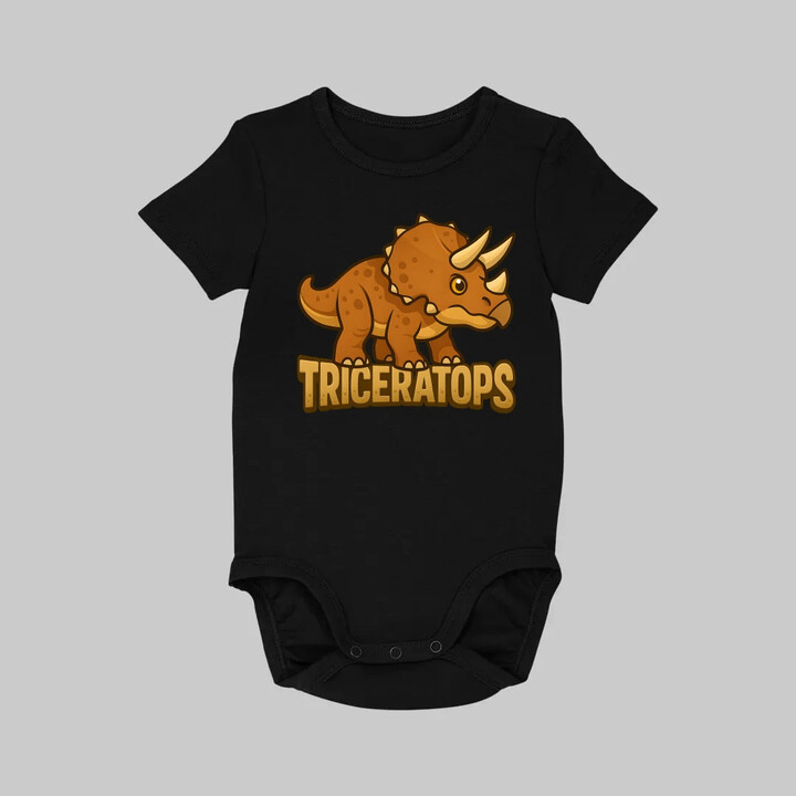 Triceratops Dinosauři - dětské body s potiskem