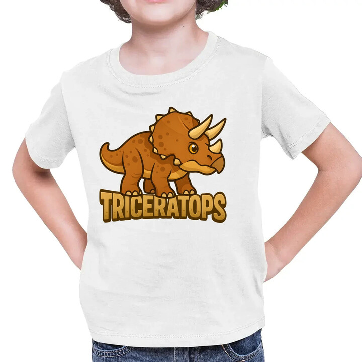 Triceratops Dinosauři - dětské tričko s potiskem