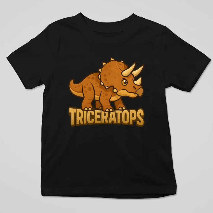 Triceratops Dinosauři - dětské tričko s potiskem