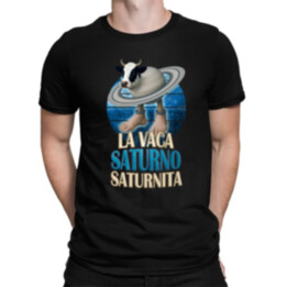 La Vaca Saturno Saturnita - Italian brainrot - kráva Saturn - pánské tričko s potiskem
