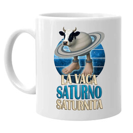 La Vaca Saturno Saturnita - Italian brainrot - kráva Saturn - hrnek s potiskem