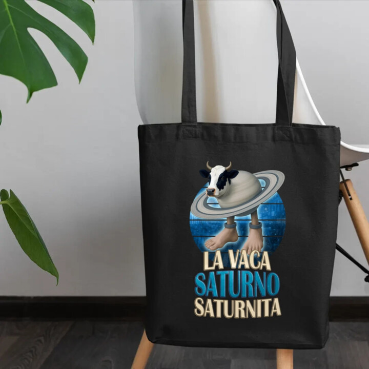 La Vaca Saturno Saturnita - Italian brainrot - kráva Saturn - taška s potiskem