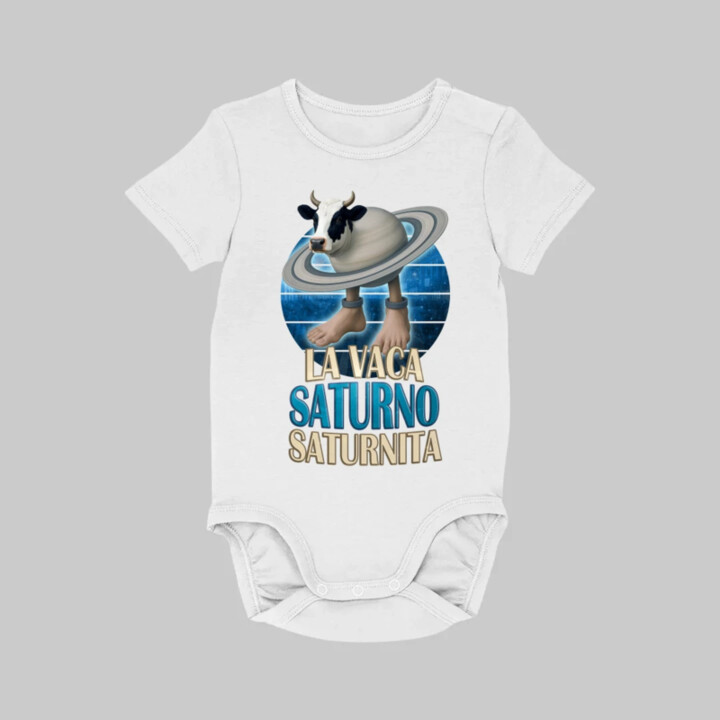 La Vaca Saturno Saturnita - Italian brainrot - kráva Saturn - dětské body s potiskem