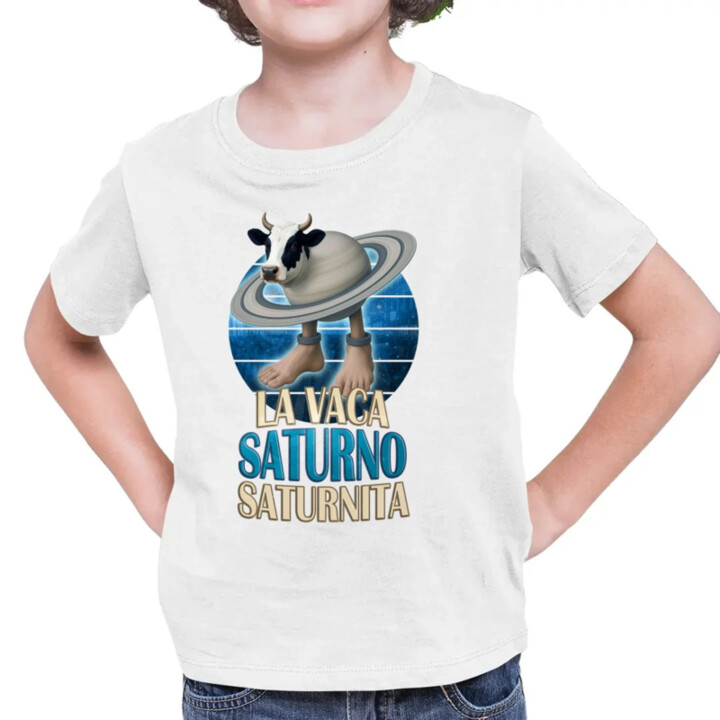 La Vaca Saturno Saturnita - Italian brainrot - kráva Saturn - dětské tričko s potiskem