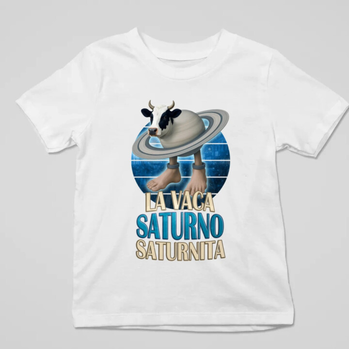 La Vaca Saturno Saturnita - Italian brainrot - kráva Saturn - dětské tričko s potiskem