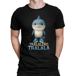 Tralalero Tralala Baby Bubu - Italian Brainrot - žralok v botách - pánské tričko s potiskem