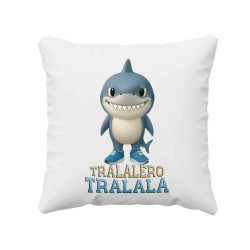Tralalero Tralala Baby Bubu - Italian Brainrot - žralok v botách - polštář s potiskem
