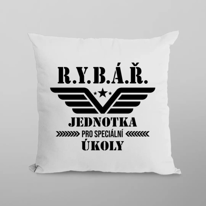 Rybář – jednotka pro speciální úkoly - polštář s potiskem