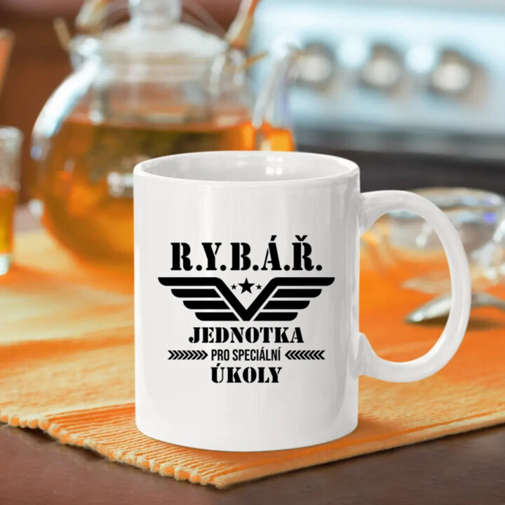 Rybář – jednotka pro speciální úkoly - hrnek s potiskem