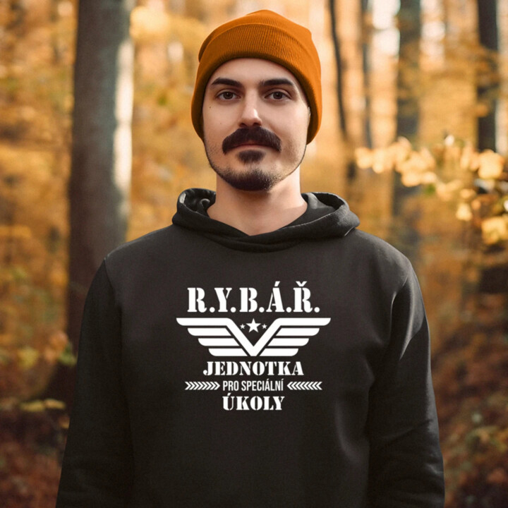Rybář – jednotka pro speciální úkoly - pánská mikina s potiskem