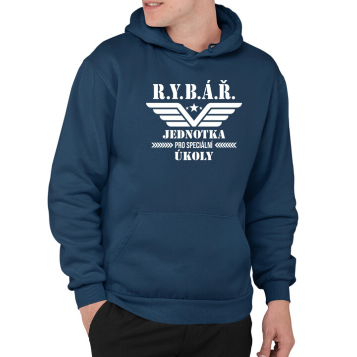 Rybář – jednotka pro speciální úkoly - pánská mikina s potiskem