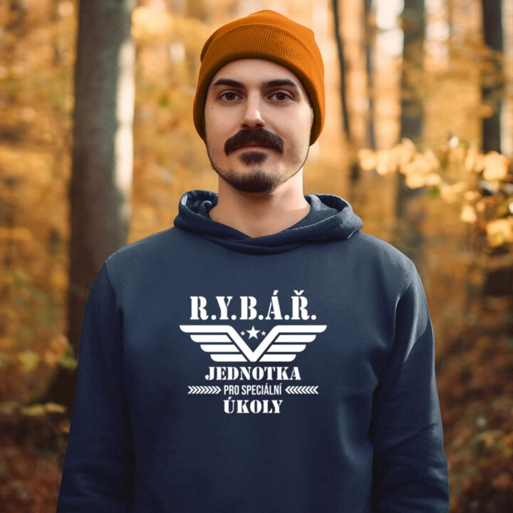 Rybář – jednotka pro speciální úkoly - pánská mikina s potiskem